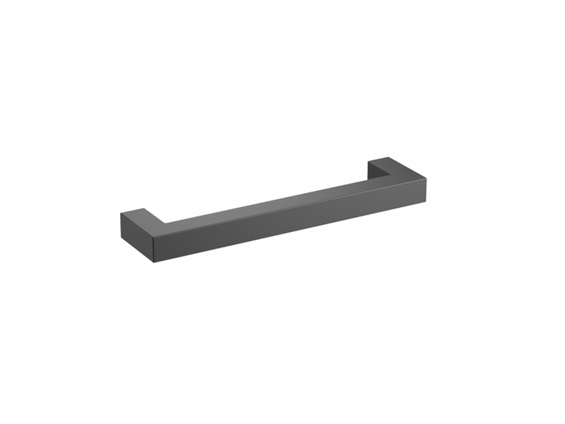 Tirador Para Mueble De Acero Inoxidable Distancia Entre Ejes De 128 Mm Barniz Negro Mate Lote De 6
