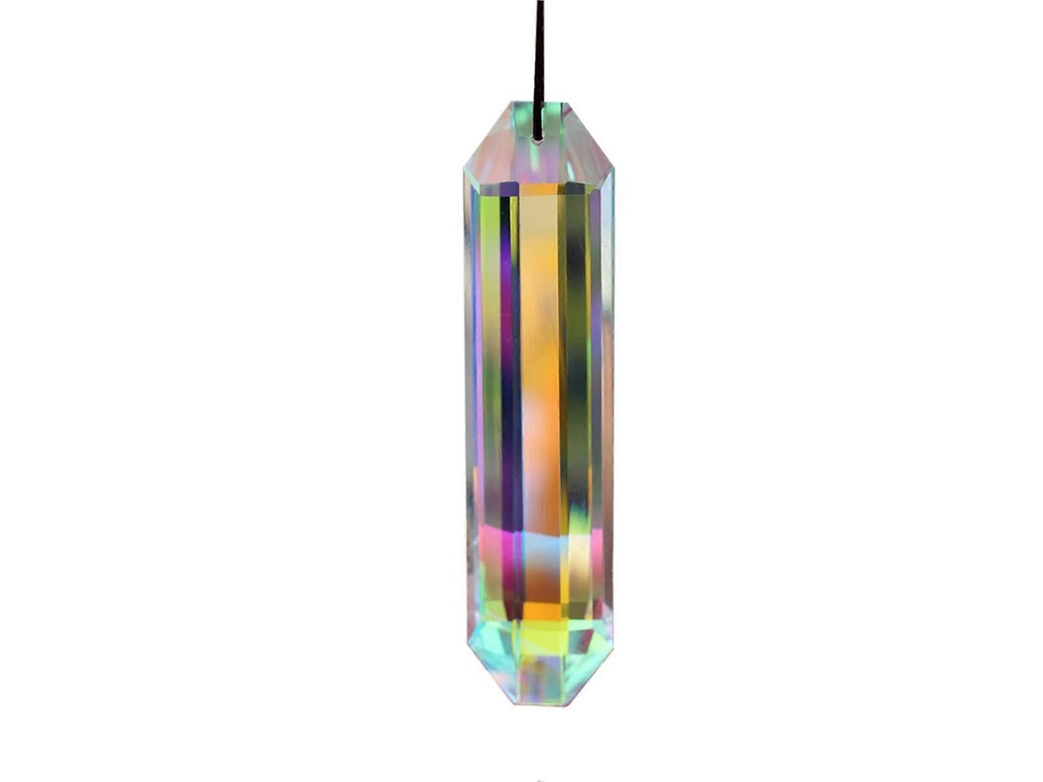 1 pieza de cristales con efecto arcoíris, prismas brillantes, herramienta moderna para crear un efecto arcoíris en vehículos.