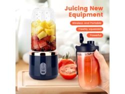 Usb - Una Batidora Y Exprimidora Compacta 2 En 1 Que Cuenta Con Un Sistema De 6 Cuchillas, Carga Usb Y Un Diseño Con Capacidad Para 2 Tazas.
