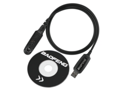 Cable de datos de programación impermeable con software para radio Baofeng