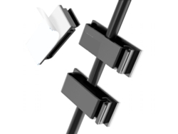 Soporte para cables autoadhesivo negro Rq2613 para escritorio