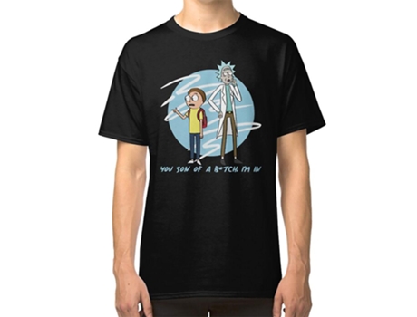 Camiseta ROCKINSTONE You Son Of Btch Im In Rick Algodón para Hombre (2XL)