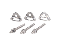 Juego de 3 pares de tornillos de acero inoxidable para soportes de escalada