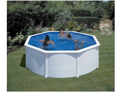 Piscina de Acero GRE Blanca (240x120 cm)