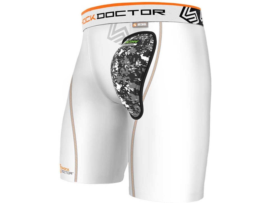 Protección Corporal SHOCK DOCTOR Aircore Compresión Cuchara Duro Blanco (XXL)
