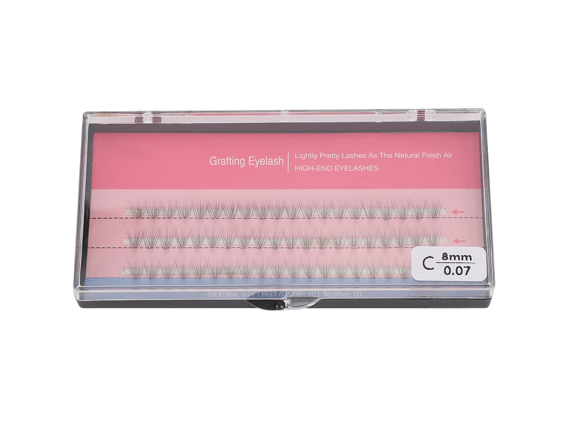 MEOIRUERY Herramienta para Extensión de Pestañas Falsas Individuales 0.07mm, 60pcs