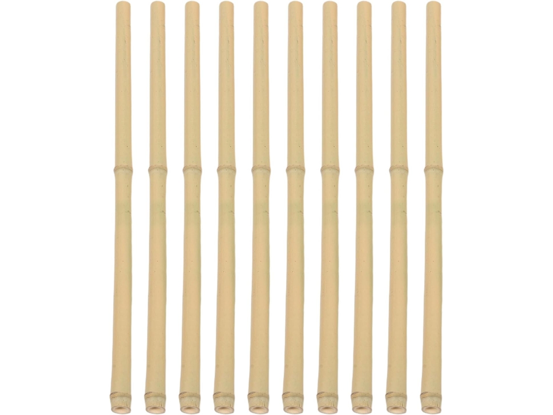 Kichouse 10 Piezas De Enrejados De Bambú, Estacas De Bambú Natural De 50 Cm De Largo Para Plantas Trepadoras Como