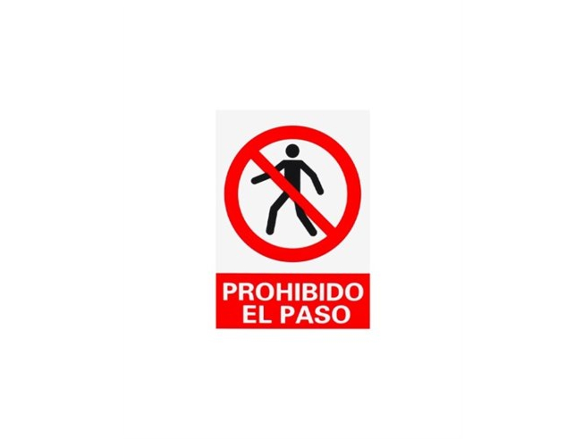 Señal de prohibido el paso 20x30, Logui