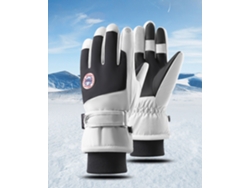 Guantes de esquí de invierno para hombre y mujer, impermeables, resistentes al viento, cálidos y gruesos. Talla única. 2310. Chennnls.