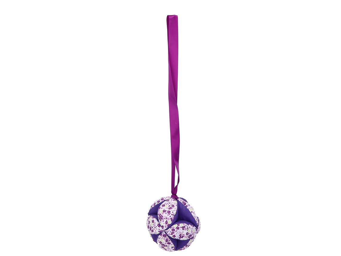 Pelota De Juguete Para Bebé Con Cinta Y Sonajero, Interactiva, Morada.