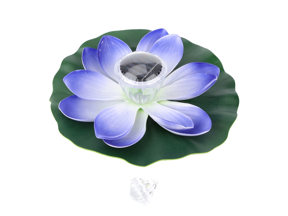 Lámpara Flotante Solar Led Con Forma De Nenúfar Y Efecto De Cambio De Color Para Piscinas Y Jardines.