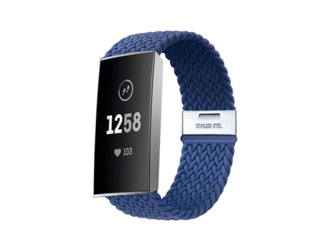 Correa Solo loop para Fitbit by Google Charge 3 Azul
