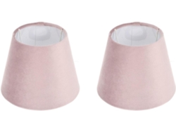 2 Pantallas Blancas Con Forro, Compatibles Con Pantallas Cilíndricas Para Lámparas De Mesa Y De Pared.
