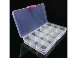 Caja De Almacenamiento Ajustable Para Señuelos De Pesca Con 15 Compartimentos, De Plástico Portátil.