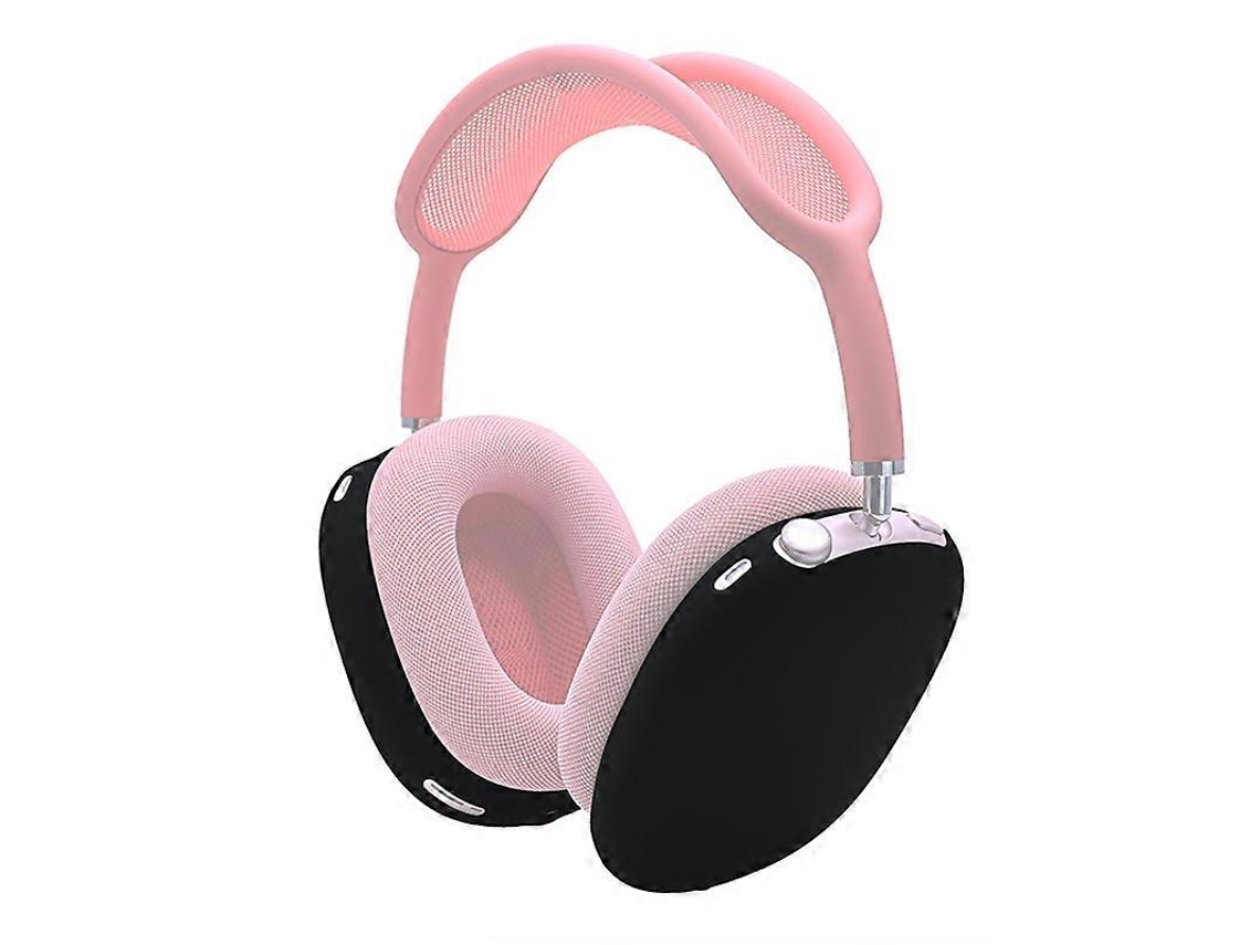 Un par de fundas protectoras de silicona antirrayas que cubren por completo los auriculares AirPods Max.