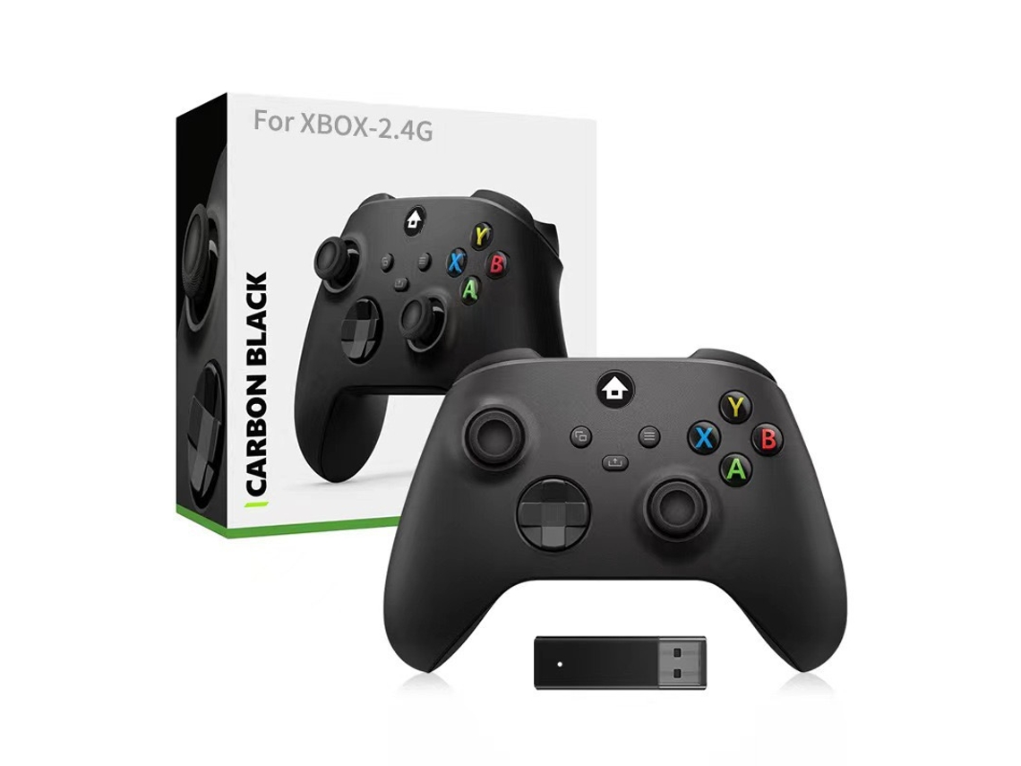 Mando inalámbrico 2.4G para Xbox One Series X/S con receptor USB, compatible con Windows PC, color negro. Aeuzwr