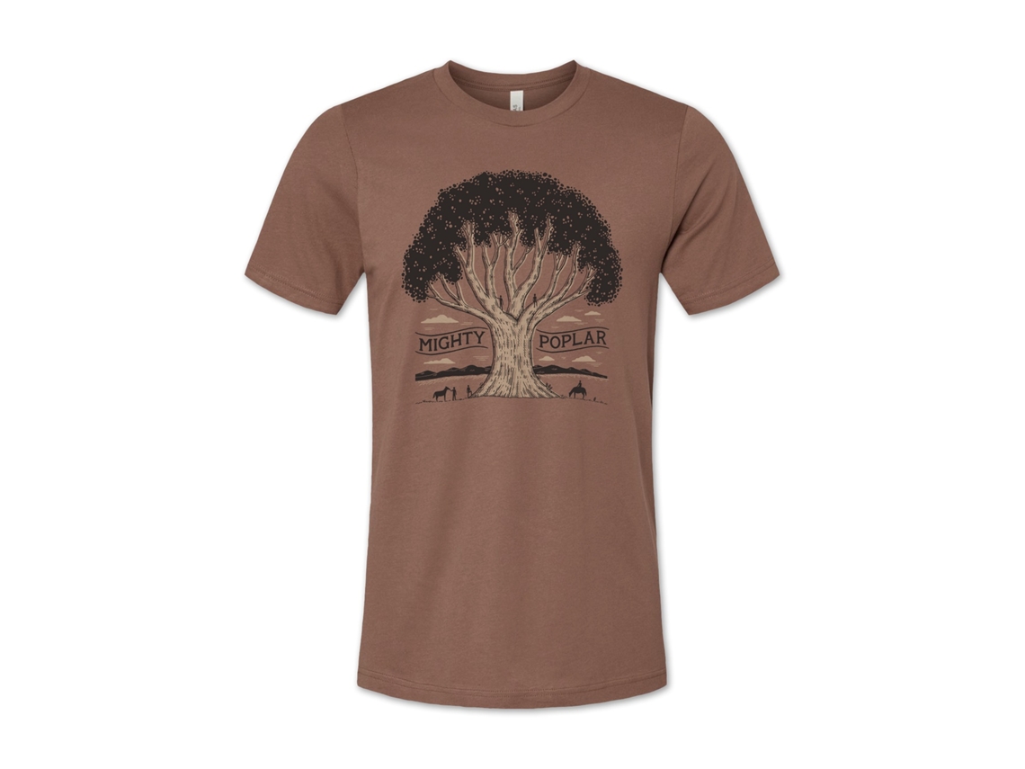 Mighty Poplar Tree T-shirt Rockinstone Unisex Adults Best Sellers Size:xl