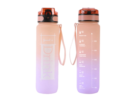 Botella en Tritan I DRINK 1000ml Lila/Naranja Id2125