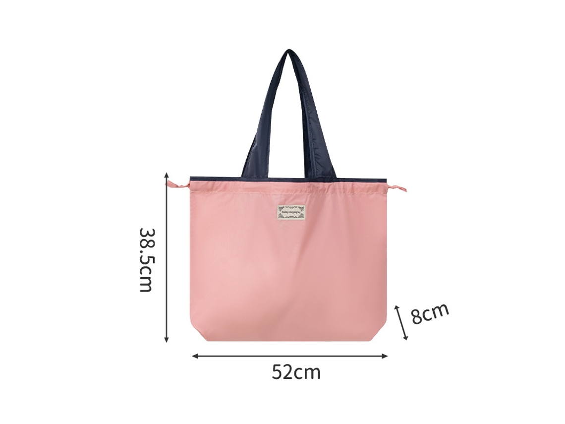 Bolsa de almacenamiento reutilizable y plegable de gran capacidad de Digitallab (rosa)