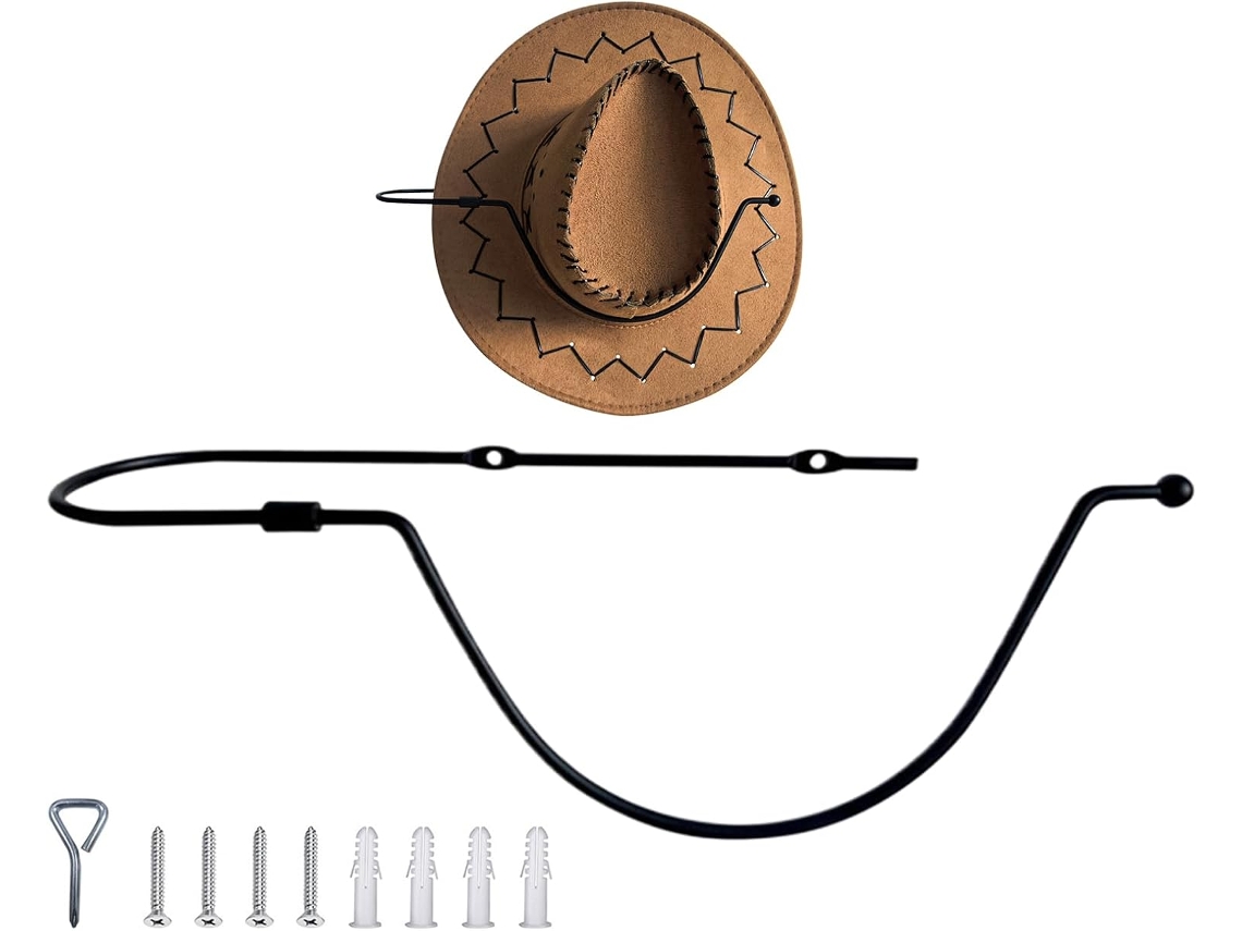Soporte para sombreros de vaquero con rotación de 360°, organizador para armario de sombreros, resistente a la humedad