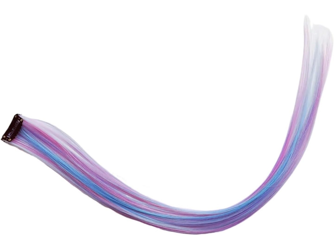 Extensiones de cabello SFUSHOS con diseño de moño, 6/12 piezas, temática de unicornio.