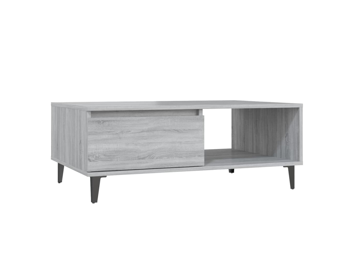 Mesa de centro Sonoma MAISON EXCLUSIVE de madera gris (90 x 60 x 35 cm)