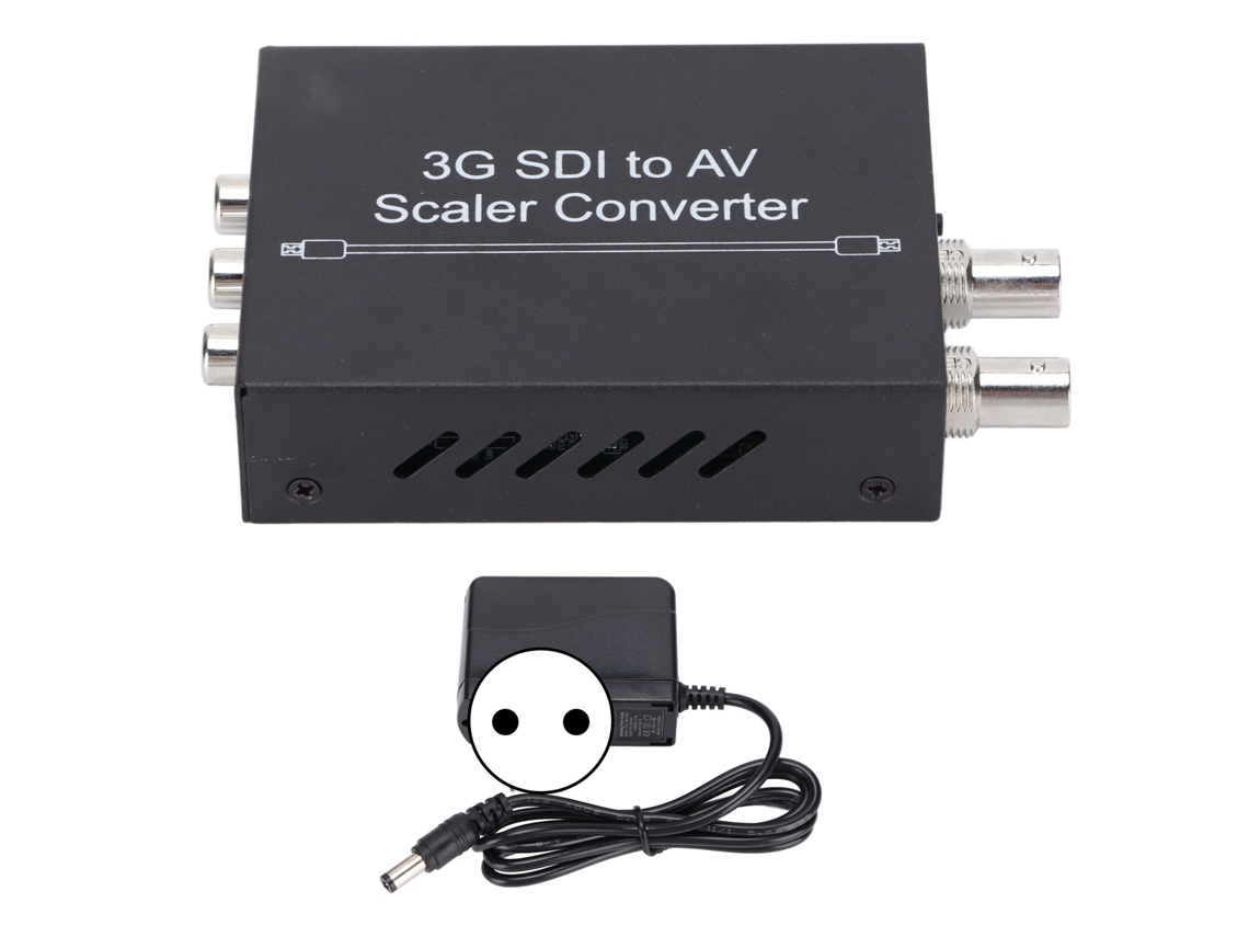 Convertidor 3g Sdi A Av, Convertidor De Vídeo Sdi A Pal Ntscm Para Cámara Y Cine En Casa, Ca 100 240 V (enchufe Europeo)