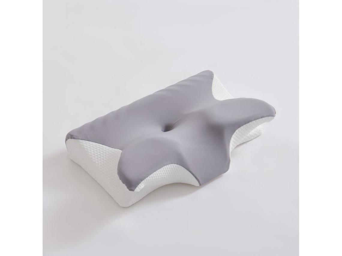 Almohada Cervical Ergonómica De Espuma Viscoelástica De Seda Helada (gris) Cuich
