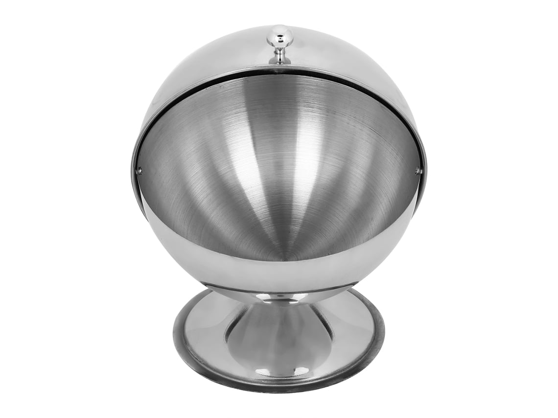 Tarro Esférico De Acero Inoxidable Para Especias, Ideal Para Almacenar Condimentos En La Cocina O En Restaurantes.