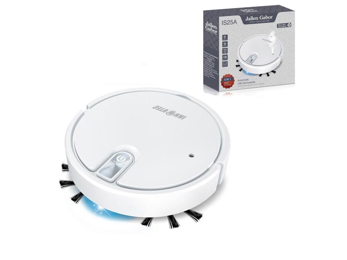 POUSADA Robot Aspirador 5 en 1 - Potencia de Succión 1800 Pa para Alfombras y Pelos de Animales, Detección de Obstáculos, Aspirador Automático INNOVTEC