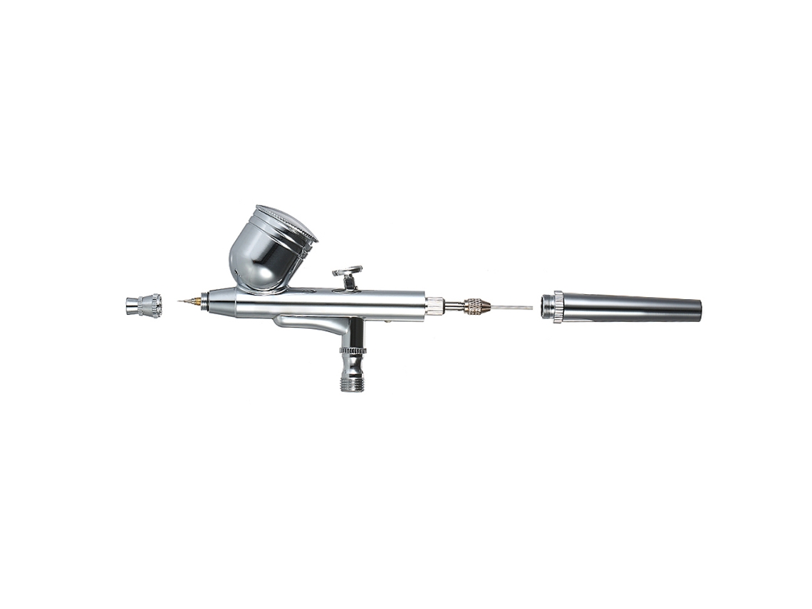 Kit de compresor de aire y mini aerógrafo multiusos para pintura, tatuajes, decoración de uñas y repostería, 100-250 V.