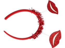 Diadema Con Forma De Pintalabios Nuobesty Para Mujer, Accesorio De Disfraz Para El Día De San Valentín Y Bodas.