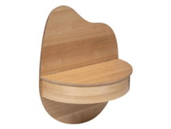 Estantería de pared Well Home 'Giuseppe' de 49,5 x 39,5 cm en MDF con acabado natural.