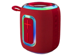 Altavoz Bluetooth IPX5 resistente al agua RGB luz colorida roja Chennnls