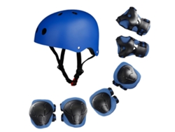 Conjunto De Protección Infantil 7 En 1 Con Casco, Coderas, Rodilleras Y Muñequeras Para Monopatín Y Patinete.