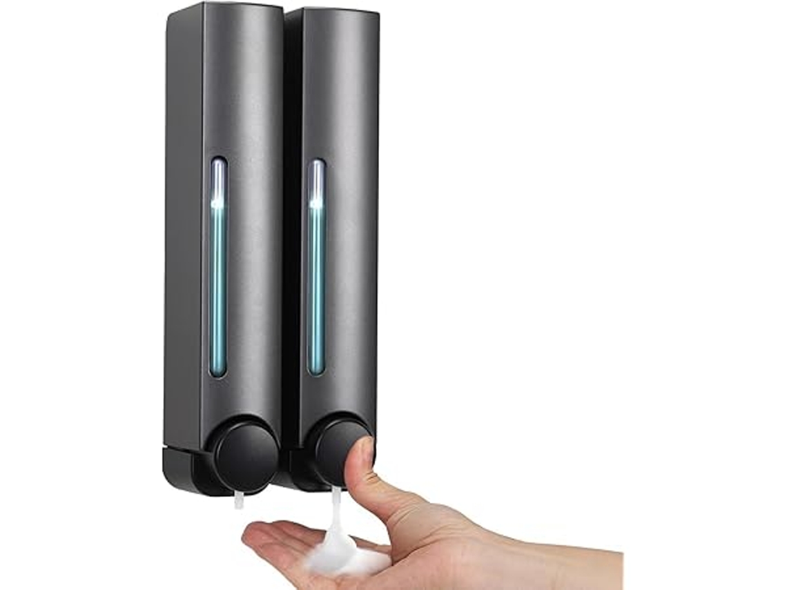 Hogar - Dispensador De Jabón Mural De 380 Ml, No Requiere Taladrar. Ideal Para Hogares, Hoteles Y Baños. Proporciona Una Limpieza Eficaz, Es
