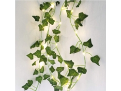 Guirnalda Hiedra Artificial 2 M com 20 Luzes Led Verdes ZYBLSSBB