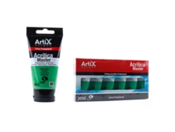 Paquete de 6 unidades. Pintura acrílica Expert 75 ml Verde Claro Dam