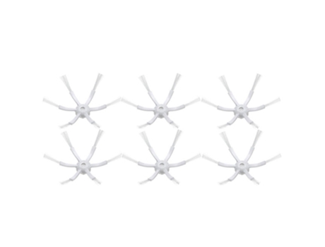 6 piezas de Cepillo Lateral blanco de 6 brazos para Robot Xiaomi para Roborock S50 S51 S55 S5 Max S6 E35 E2 piezas de Robot aspirador