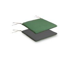 Cojín reversible de silla Verde - Gris 38 x 3 x 42 cm