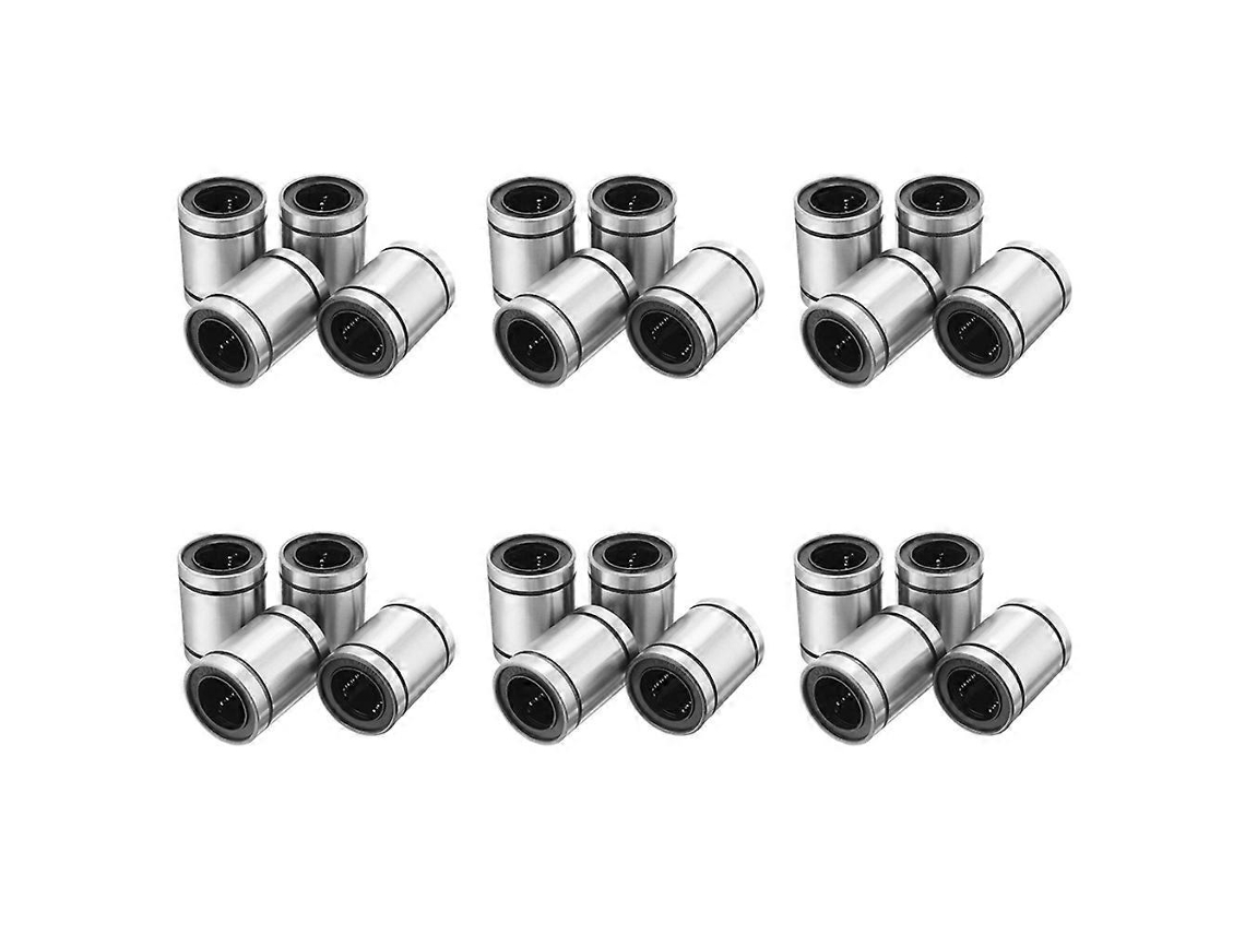 24 Pcs Lm20uu 20x32x42mm Double Side Rubber Seal Linear Motion Ball Bearing Bushing