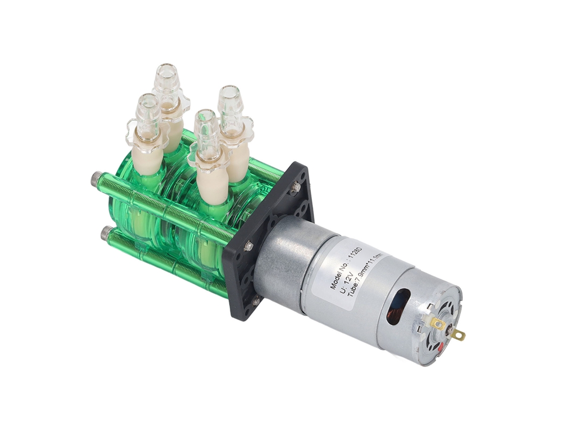 Bomba Peristáltica De Doble Cabezal De Alto Caudal, 700 Ml/min, Resistente A La Corrosión, 12 V Cc