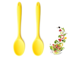 Juego de 2 cucharas de cocina de silicona - Resistente al calor RNEMITERY