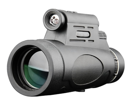 Binoculares de visión nocturna Telescopio de detección Binoculares de viaje de vidrio óptico Gafas Monocular para exteriores (negro) BISBISOUS