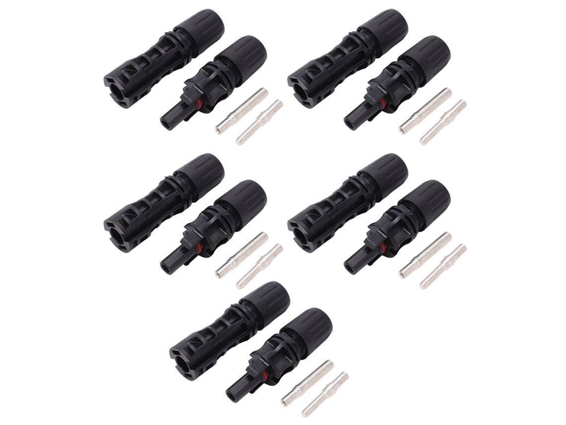 2026-5 Conjuntos Conector Pv Solar Impermeable Ip67 Cobre Chapado Estaño Cable Panel Solar Dc 1500v 50a 6-10