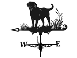 Veleta Metálica Vintage Con Diseño De Perro Para Jardín Y Tejado.