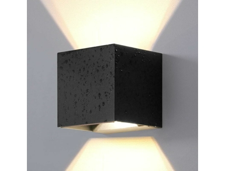 Dos Unidades - Aplique - 6W (Modelo Negro) - 3000K
