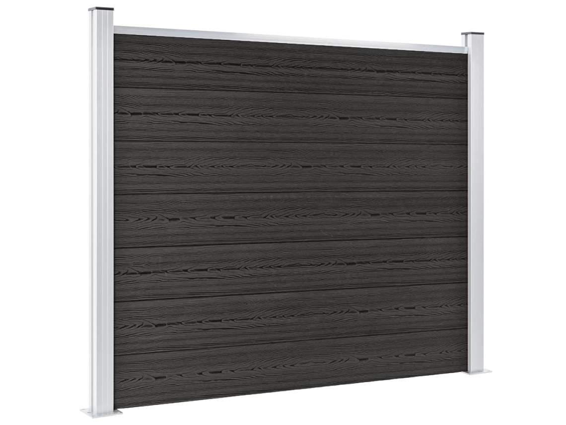 Panel de valla WPC gris, 180 x 146 cm, WSD703808 Lovely Home