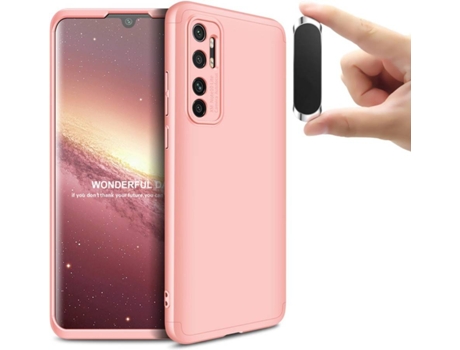 Carcasa y Soporte Xiaomi Mi Note 10 Lite Slim armor 360º Rosa