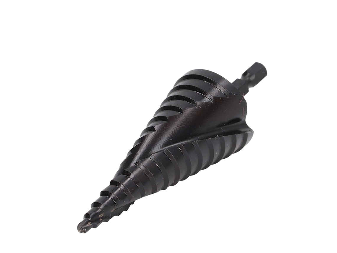 2026velora-broca Escalonada Hss Ranura Espiral Mango Hexagonal Para Metal 4-32mm 15 Pasos Negro